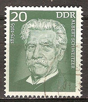 Aniversario de nacimiento del Dr. Albert Schweitzer (1875-1965) DDR.