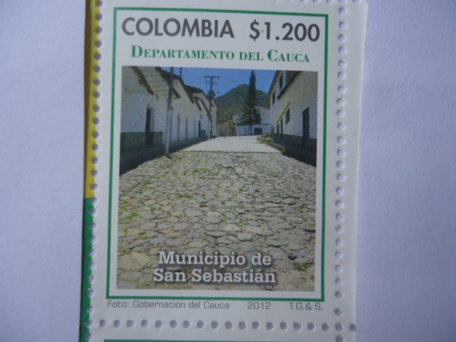 Departamentos de Colombia -Cauca- Municipio de San Sebastián -(7/12)