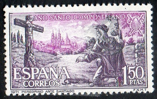 2064- Año Santo Compostelano. Peregrino.