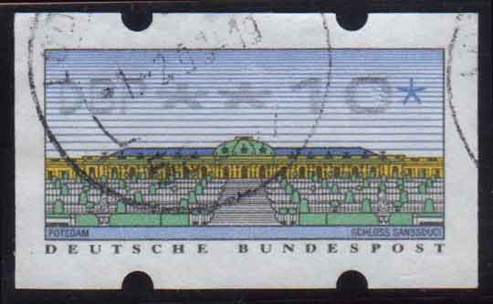 1993 Timbres, tipo Klussendorf. Castillo de San Souci en Postdam - Ybert:2