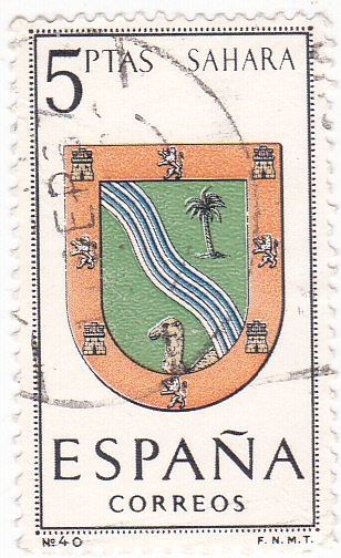 SAHARA -Escudos de las capitales de provincia españolas (U)