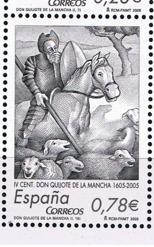 Edifil  4161 C  IV cente. de la publicación de ·El ingenioso hidalgo don Quijote de la Mancha·.  