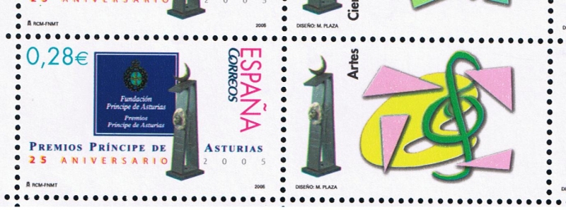 Edifil  4192  25º aniv. de los Premios Príncipe de Asturias.  