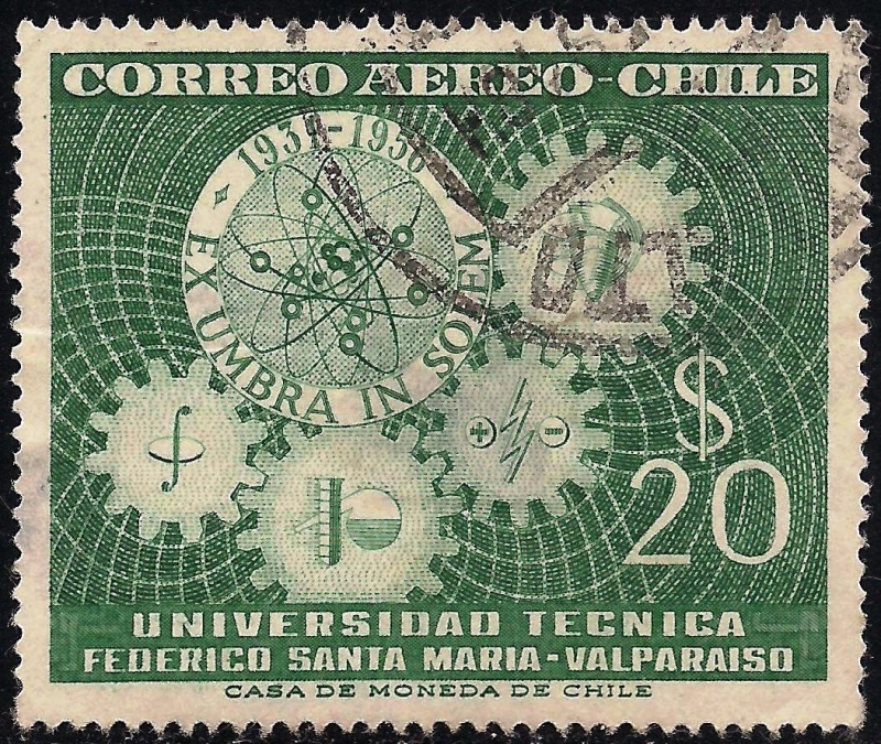 25 ANIVERSARIO DE LA UNIVERSIDAD TECNICA.-FEDERICO SANTA MARIA, VALPARAISO.