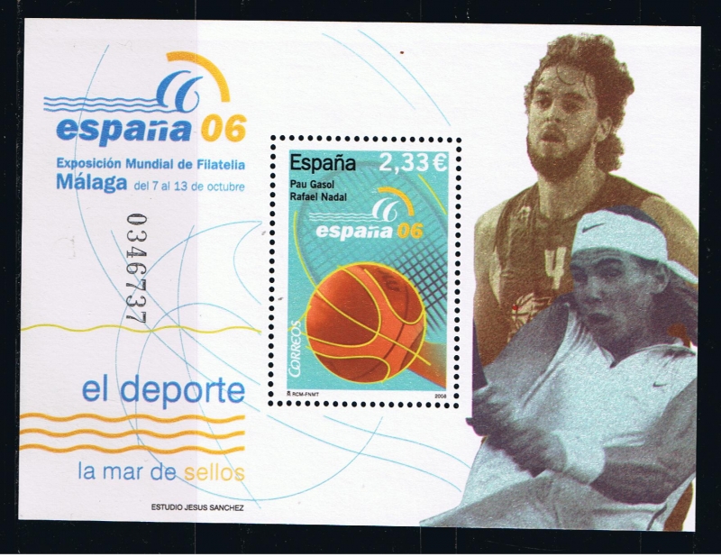 Edifil   4273 SH  Exposición Mundial de Filatelia España 06. Málaga.  