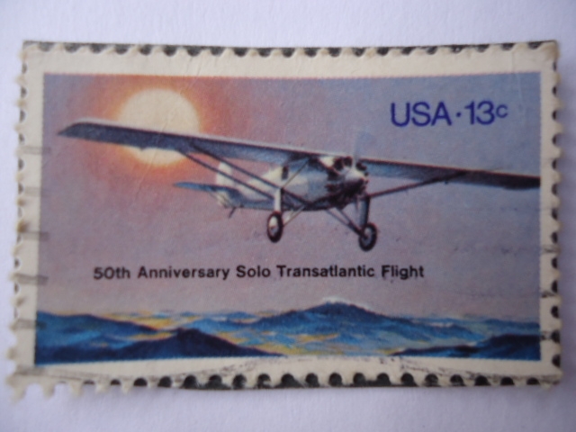 50th Annivewrsary Solo Transatiatic Flight.