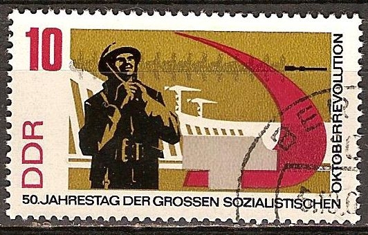 50a. Aniv de la Gran Revolución Socialista de Octubre-DDR.