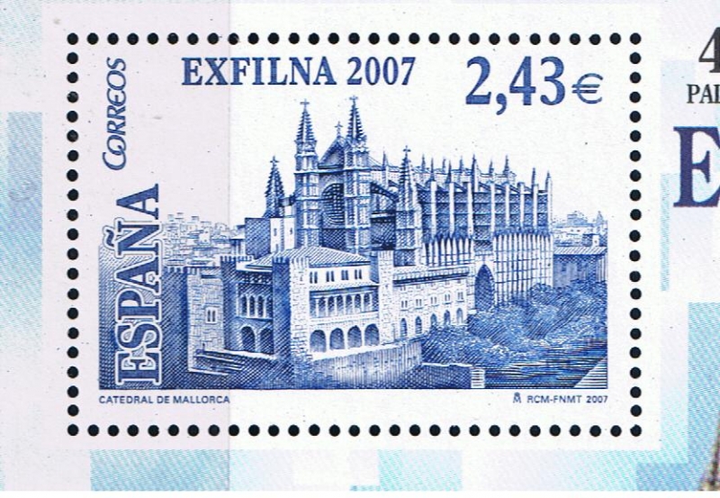 Edifil  4321  Exposición Filatélica Nacional Exfilna 2007. Palma de Mallorca.  