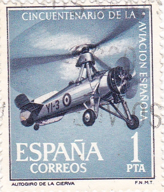 cincuentenario de la aviación española- autogiro de la Cierva  (V)