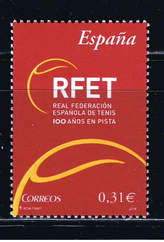 Edifil  4433  I cent. de la Real Federación Española de Tenis. RFET.  