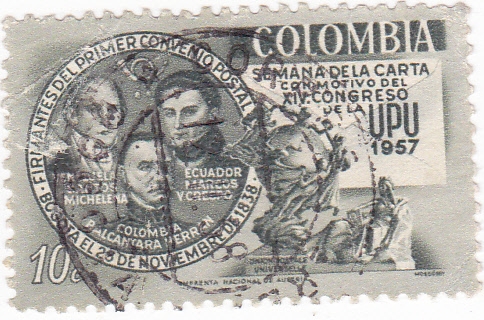 FIRMANTES DEL PRIMER CONVENIO POSTAL