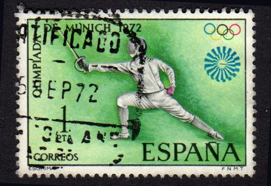 1972 XX Juegos Olímpicos de Munich. Esgrima - Edifil:2100