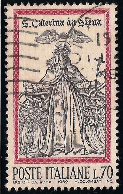 500 aniversario de la canonización de Santa Catalina de Siena, patrona de Italia.