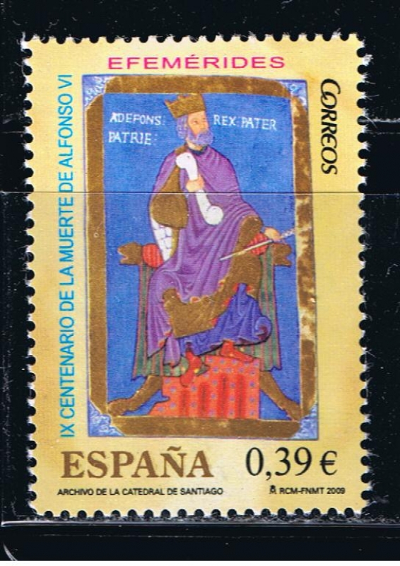 Edifil  4487  Efemérides.  IX cente. de la muerte de Alfonso VI.  