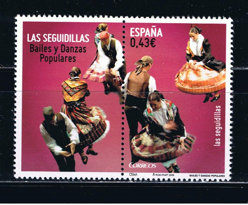 Edifil  4509  Bailes y Danzas populares.  