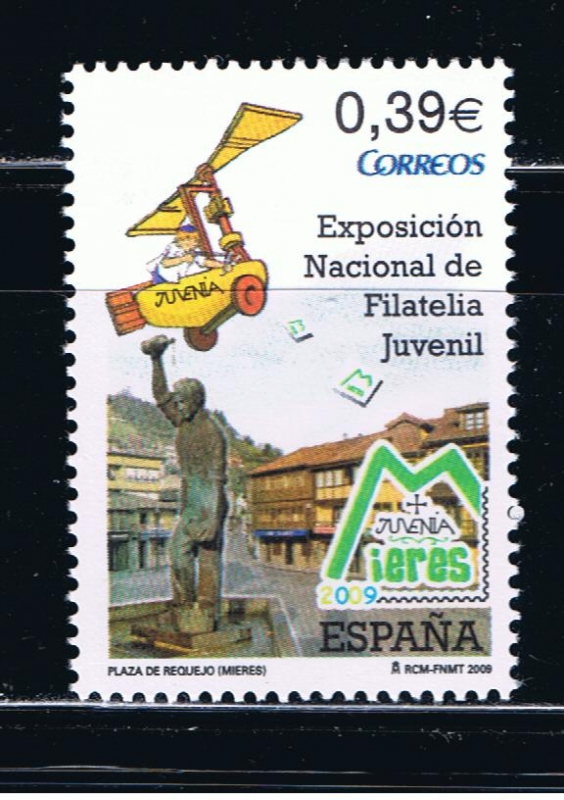 Edifil  4523  Exposición Nacional de Filatelia Juvenil. Mieres.  