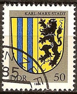 Escudo de armas de  Karl-Marx-Stadt -DDR.