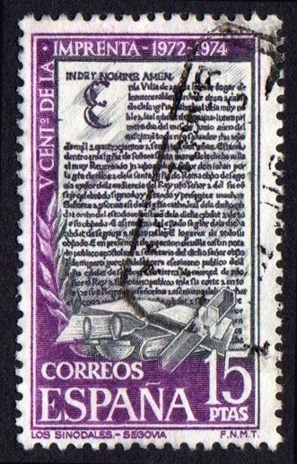 1973 V Centenario de la imprenta - Edifil:2166