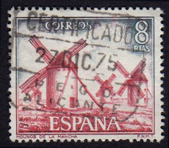 1973 Serie Turistica. Molinos de la Mancha (C-Real) - Edifil:2133