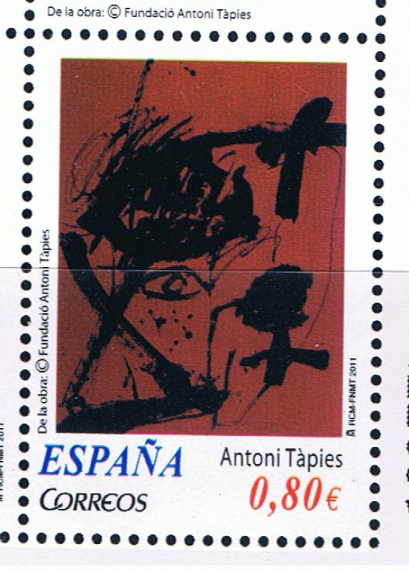 Edifil  4664 D  Arte contemporáneo. Antoni Tápies.  