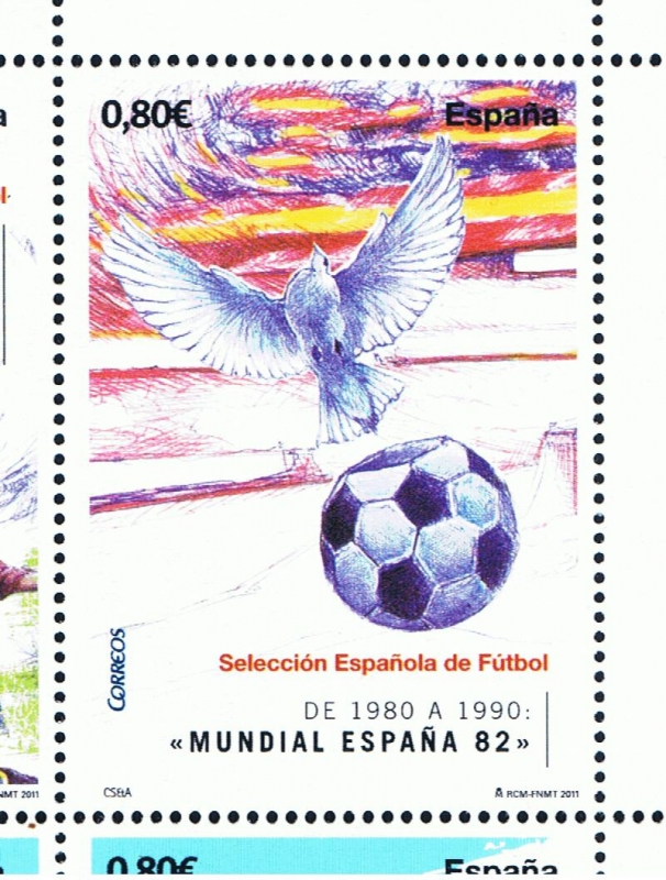 Edifil 4666 B   Deportes. Selección Española de Fútbol 1970-2010. 