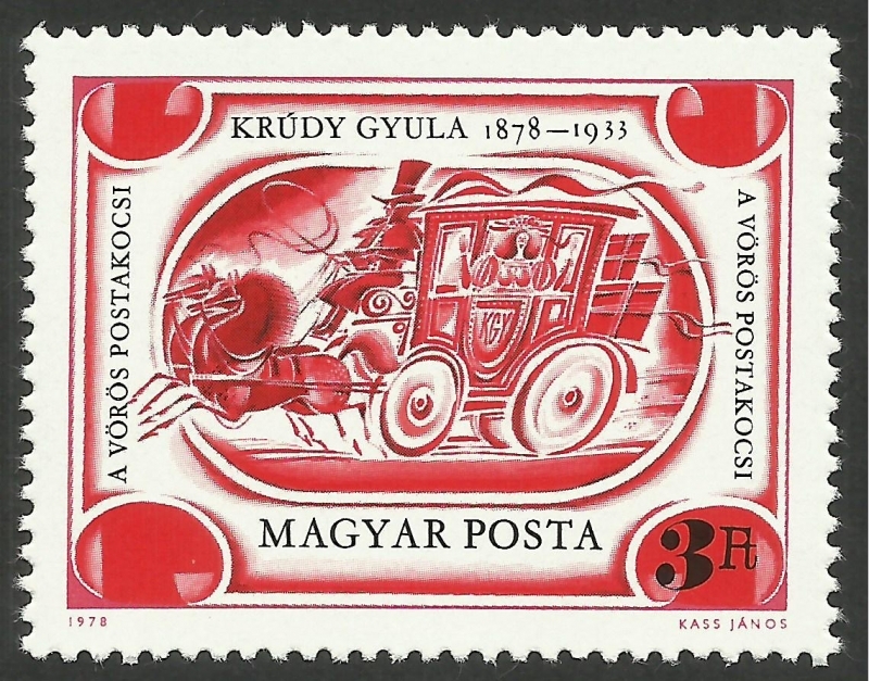 2632 - Centº del nacimiento del escritor Gyula Krudy