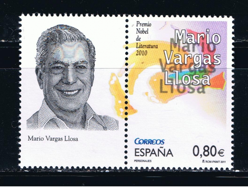 Edifil  4672  Personajes. Mario Vargas Llosa.  