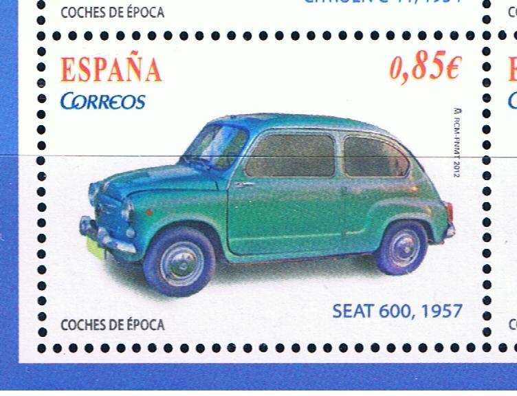 Edifil  4725 C  Coches de época.  