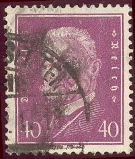 1928-32 Presidente Paul Von Hindenburg - Ybert:409