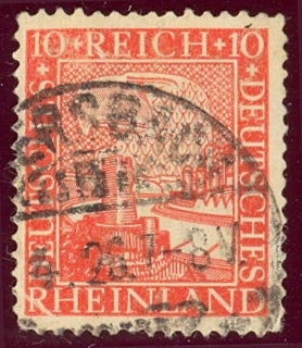 1925 Melenio del Rhin. Aguila alemana y el Rhin -  Ybert:366