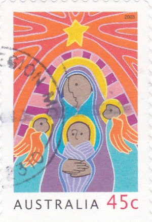 Ilustración Virgen-Niño Jesús