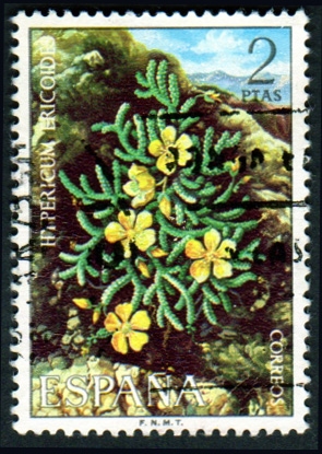 1974 Flora. Hypericum ericoides - Edifil:2221