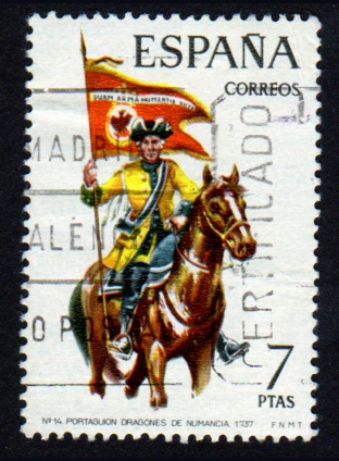 1974 Uniformes militares. Portaguión de Dragones de Numancia - Edifil:2200