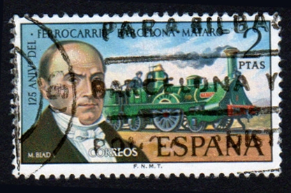 1974 125º aniversario del ferrocarril Barcelona Mataro - Edifil:2173