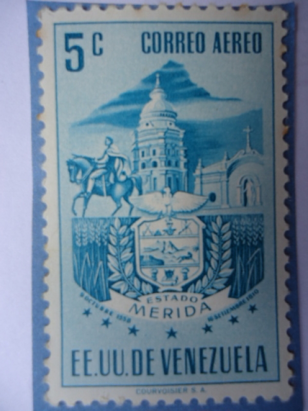 E.E.U.U de Venezuela- Estado: Mérida- Escudo