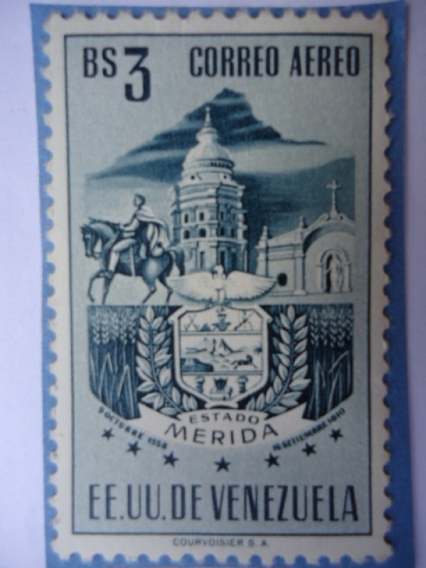 E.E.U.U de Venezuela- Estado: Mérida- Escudo