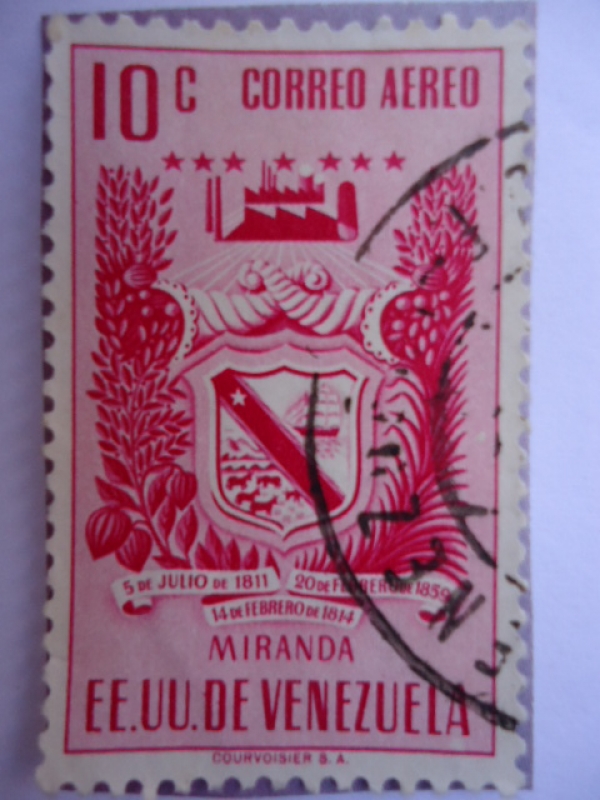 E.E.U.U de Venezuela- Estado: Miranda- Escudo