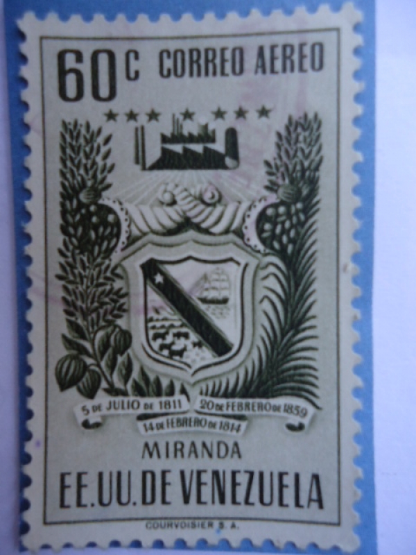 E.E.U.U de Venezuela- Estado: Miranda- Escudo