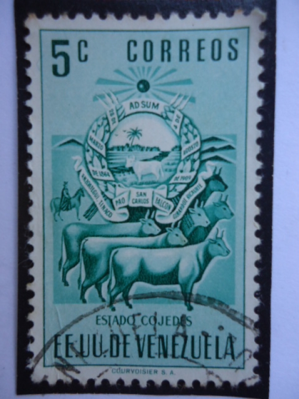 E.E.U.U de Venezuela- Estado: Cojedes- Escudo