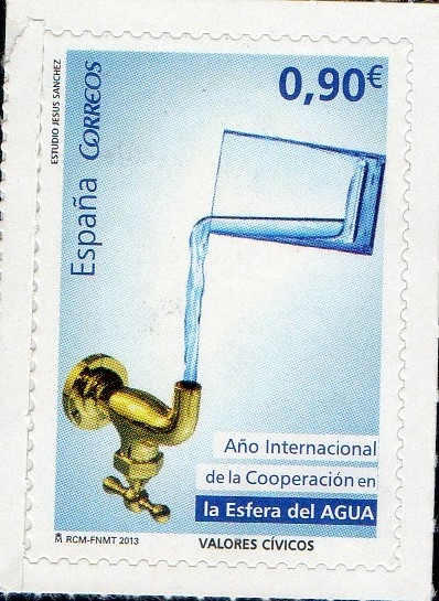 4777- Valores cívicos. Año internacional de la Cooperación de la Esfera del Agua.