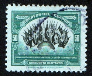 1940 Quincuajesimo Aniversario de la Unión Panamericana - Edifil:390