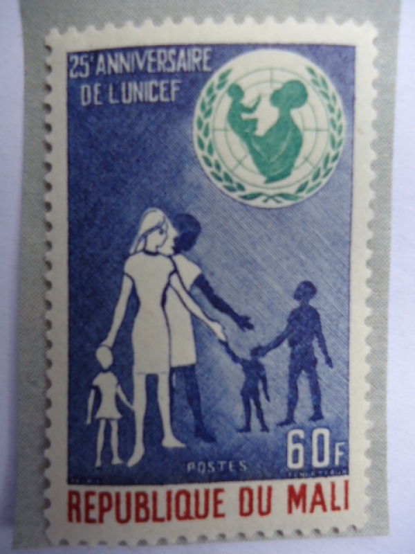 Republique Du Mali- 25º Anniversaire De L´UNICEF.