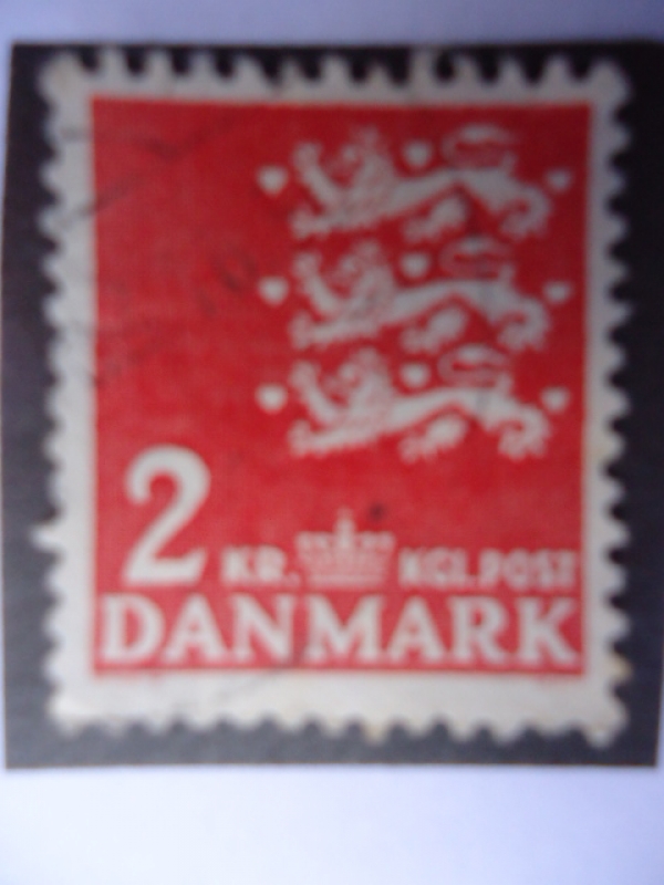 Escudo de Armas de Dinamarca-KGL. Post.Correo real.