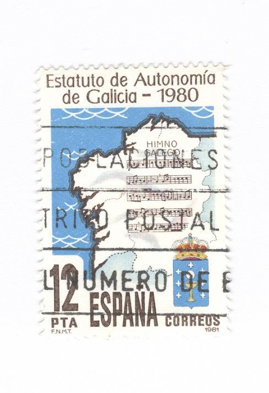 Proclamación del estatuto de autonomia de Galicia