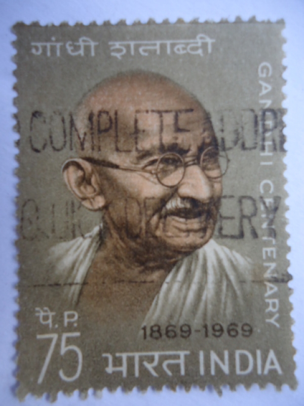 Centenario del Nacimiento de Mahatma Gandhi 1869-1969.