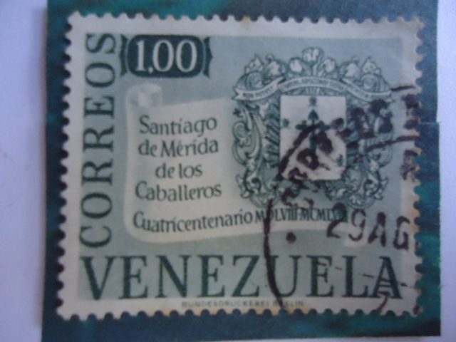 Cuatrícentenario 1558-1958- Santiago de Mérida de los aballeros.