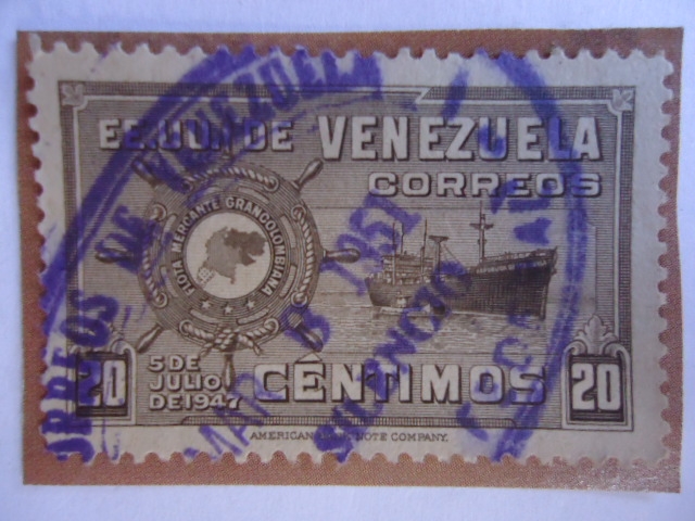 E.E.U.U. de Venezuela -Flota Mercante Grancolombiana-5 de Julio 1947