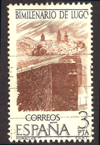 1976 Bimilenario de Lugo.Murallas - Edifil:2357