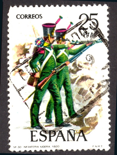 1976 Uniformes militares.Infantería Ligera - Edifil:2354