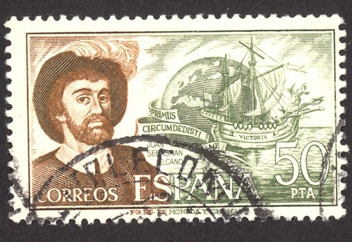 1976 Personajes Españoles. Juán Sebatián El Cano - Edifil:2310